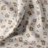 Printed Cotton CHUCK Ecru / Camel